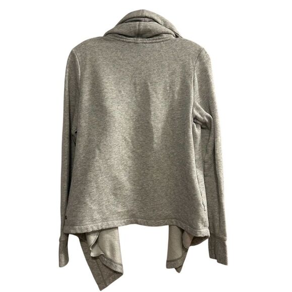 Zella Women's Shooting Star Drape Gray Cardigan Sweater Size S Open Front - Picture 8 of 16